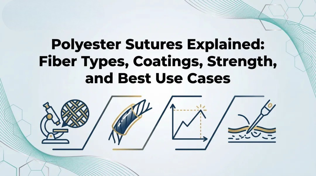 Cover image for Polyester Sutures Explained: Fiber Types, Coatings, Strength, and Best Use Cases