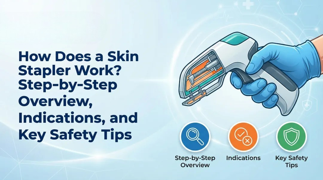 Cover image for How Does a Skin Stapler Work? Step-by-Step Overview, Indications, and Key Safety Tips