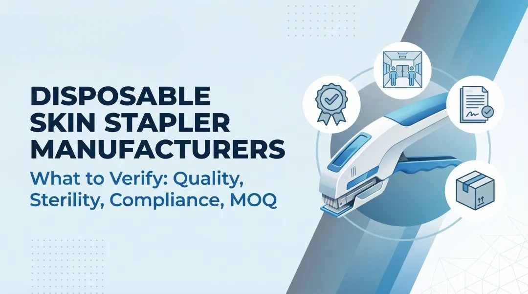 Cover image for Disposable Skin Stapler Manufacturers: What to Verify (Quality, Sterility, Compliance, MOQ)