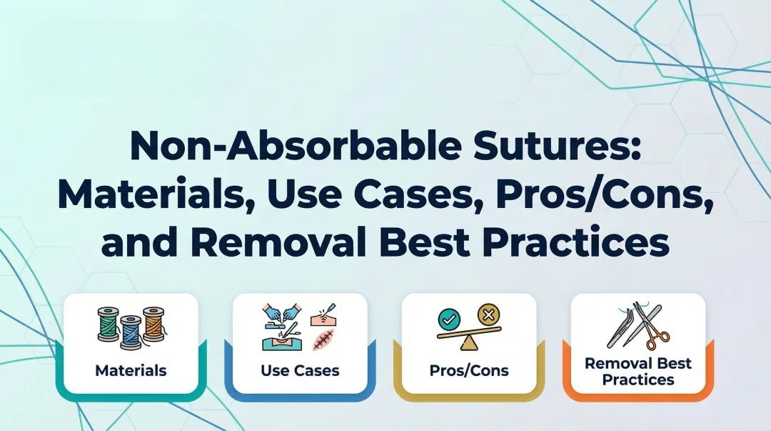 Cover image for Non‑Absorbable Sutures: Materials, Use Cases, Pros/Cons, and Removal Best Practices
