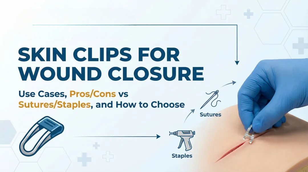 Cover image for Skin Clips for Wound Closure: Use Cases, Pros/Cons vs Sutures/Staples, and How to Choose