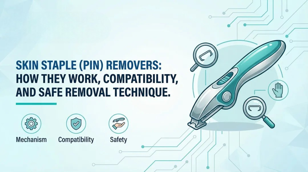 Cover image for Skin Staple (Pin) Removers: How They Work, Compatibility, and Safe Removal Technique
