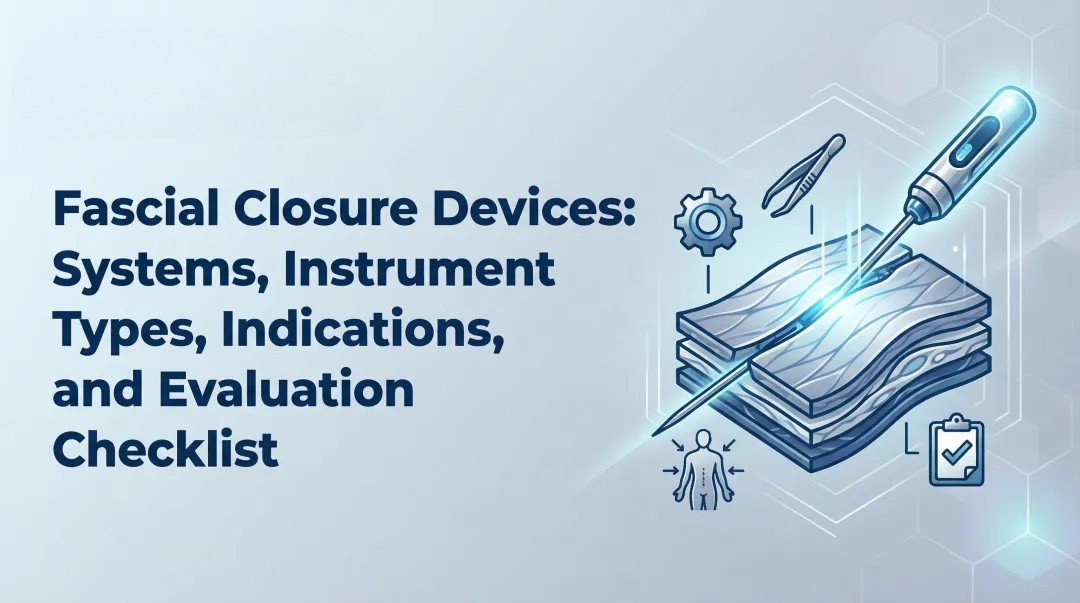 Cover image for Fascial Closure Devices: Systems, Instrument Types, Indications, and Evaluation Checklist