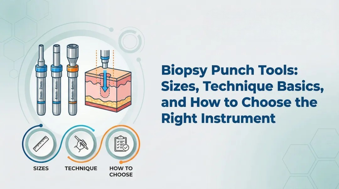 Cover image for Biopsy Punch Tools: Sizes, Technique Basics, and How to Choose the Right Instrument