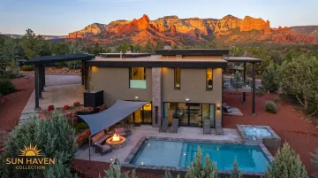 Sun Haven Collection Sedona vacation rental with private pool red rock views