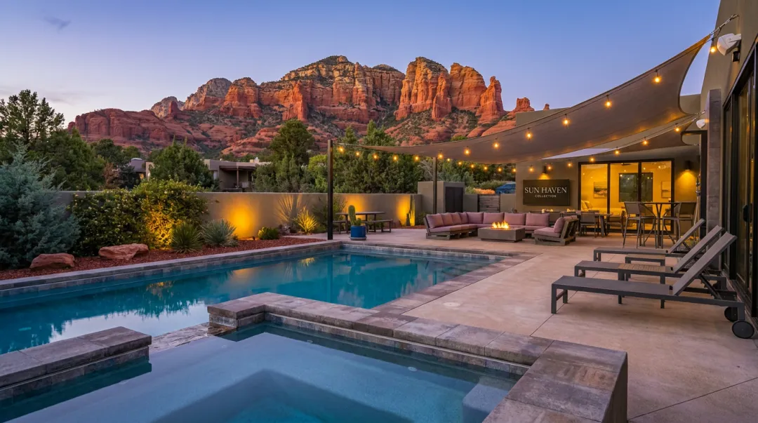 Sun Haven Collection Sedona vacation home with private pool and red rock views