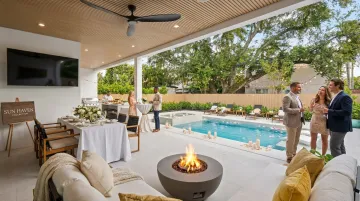 Sun Haven Collection private luxury home with pool and outdoor living space for wedding guests