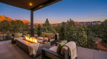 Sun Haven Collection Sedona vacation rental with red rock views and outdoor living space