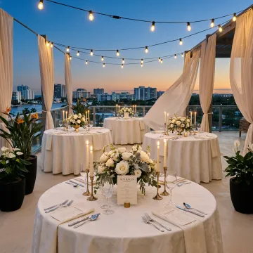 Rooftop wedding venue in Fort Lauderdale
