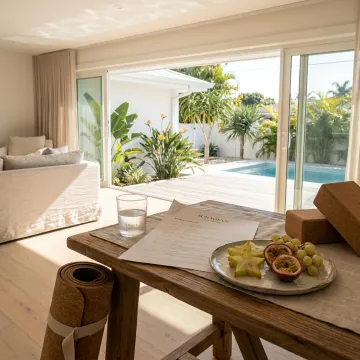 Guests planning a private wellness retreat
