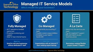 Three government managed IT service models fully managed co-managed and a la carte comparison