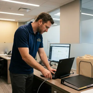 Secure computer support for a law firm office