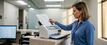 Healthcare document scanning