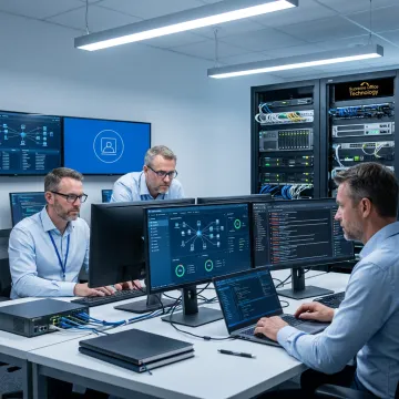 IT security professionals supporting business network systems