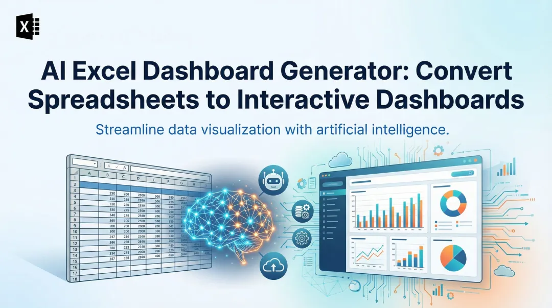 AI Excel Dashboard Generator: Convert Spreadsheets to Interactive Dashboards