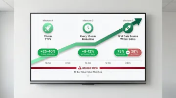 Time-to-first-value reduction impact on customer retention rate statistics timeline