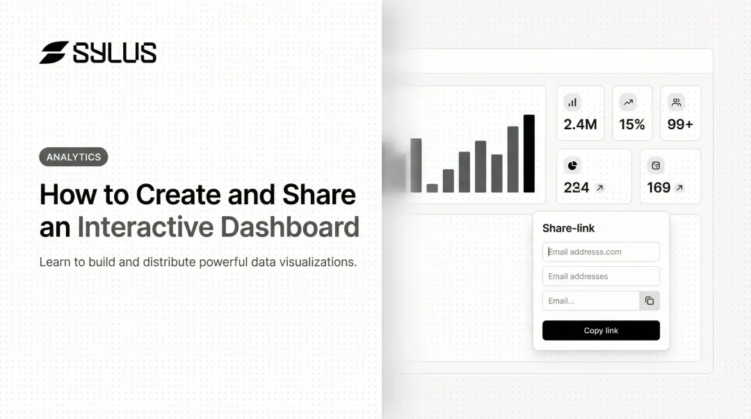 How to Create and Share an Interactive Dashboard