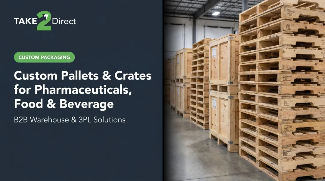 Custom Pallets & Crates for Pharmaceuticals, Food & Beverage