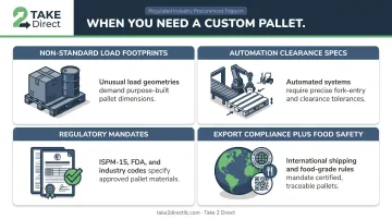 Four triggers requiring custom pallet specification in regulated supply chains