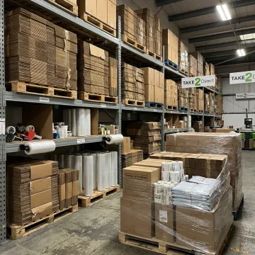 Corrugated packaging and shipping supplies