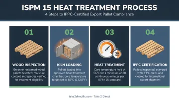 4-step heat treatment process for ISPM 15 certified export pallets