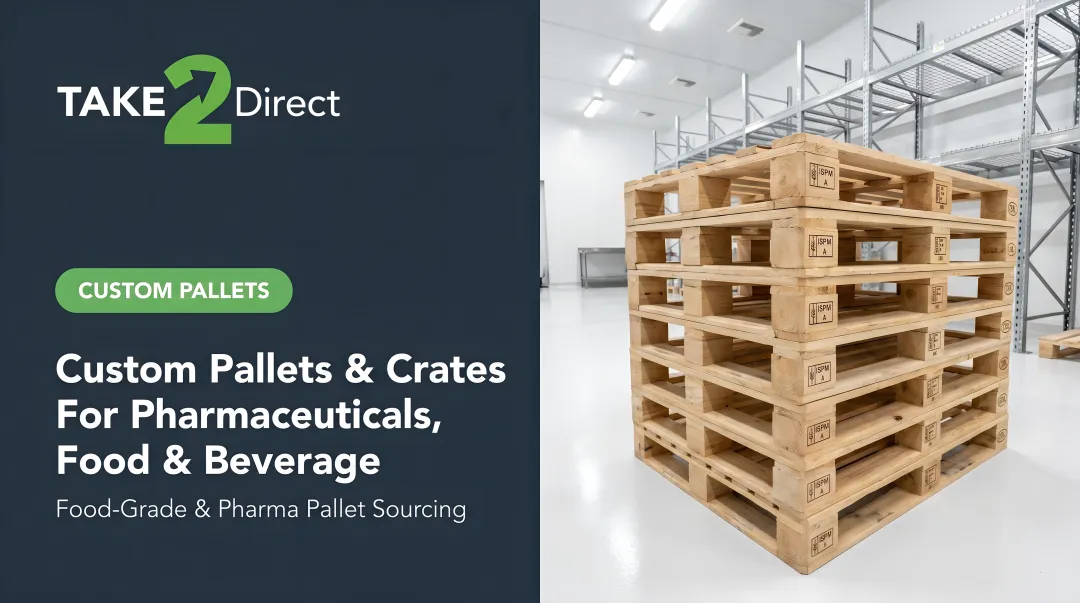 Custom Pallets & Crates for Pharmaceuticals, Food & Beverage