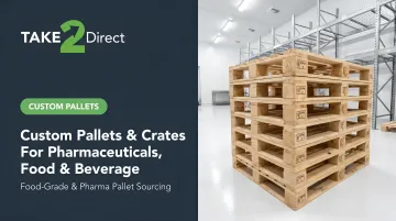 Custom Pallets & Crates for Pharmaceuticals, Food & Beverage