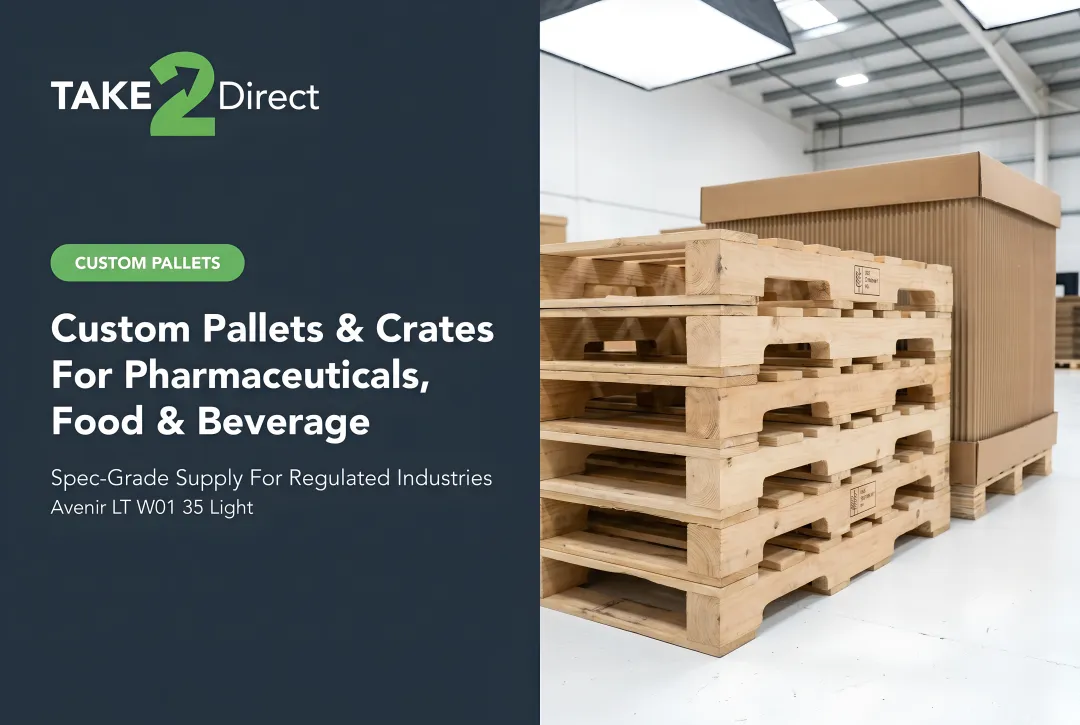 Custom Pallets & Crates for Pharmaceuticals, Food & Beverage