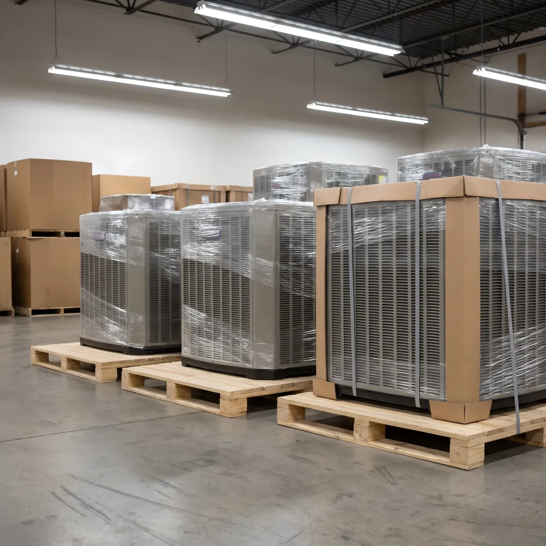 Custom Pallets & Crates for HVAC Appliances