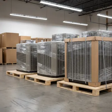 Custom pallets and crates for HVAC appliances