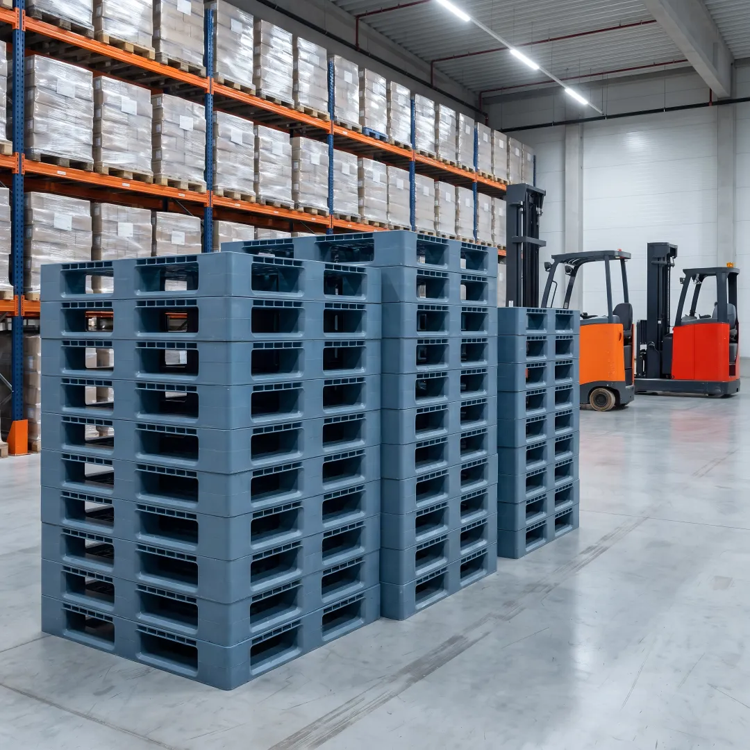 custom plastic pallets for warehouse shipping
