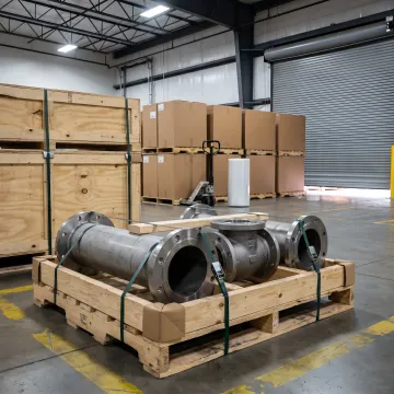 Custom pallets and crates for oil and gas equipment