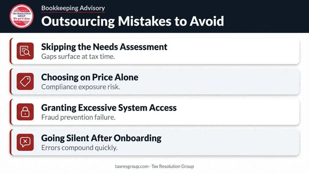 Four common outsourced bookkeeping mistakes small business owners must avoid
