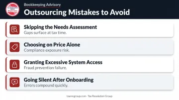 Four common outsourced bookkeeping mistakes small business owners must avoid