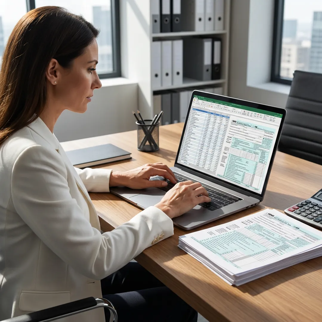 Professional tax preparation meeting