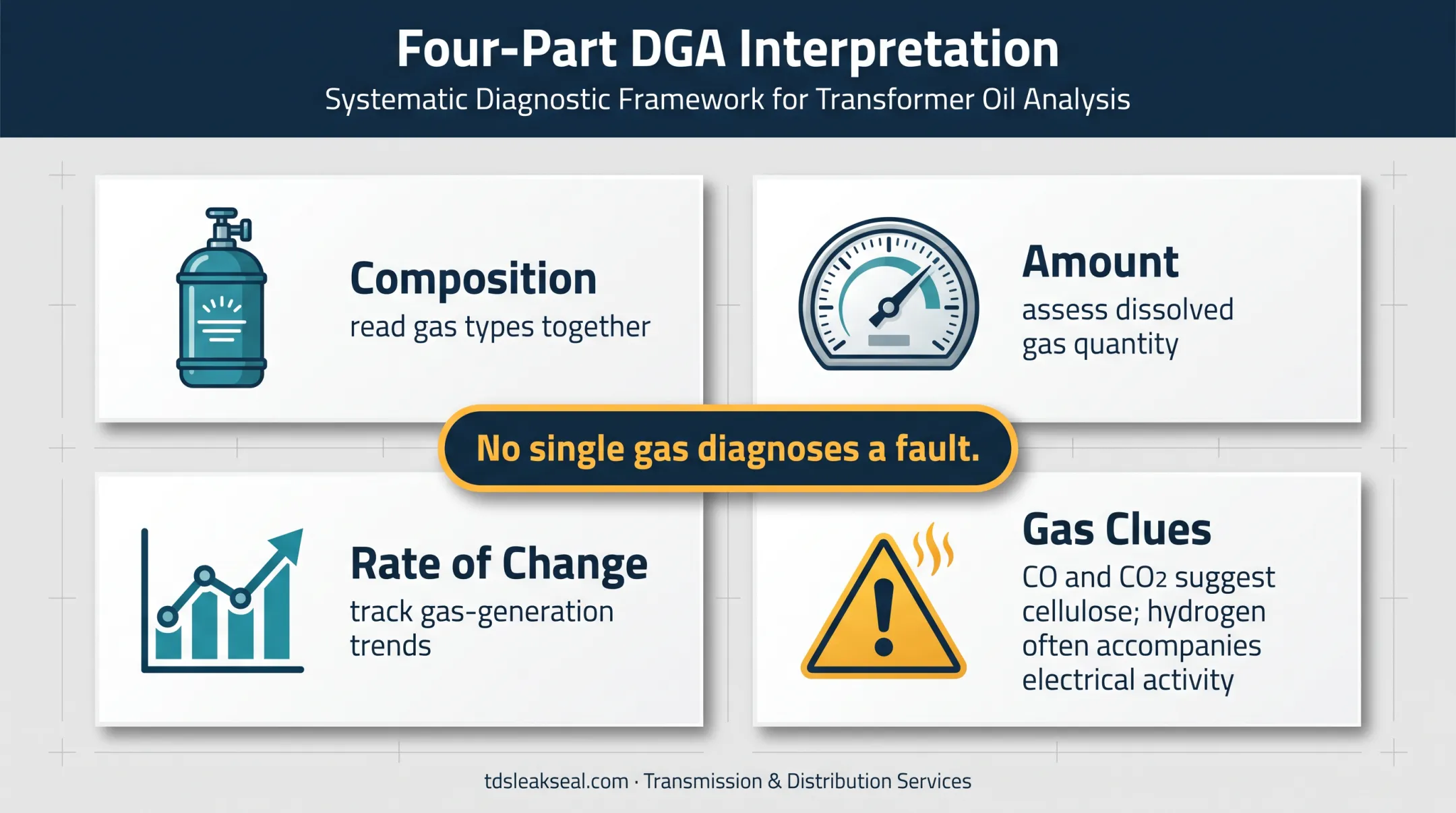 DGA interpretation factors and transformer fault gas clues