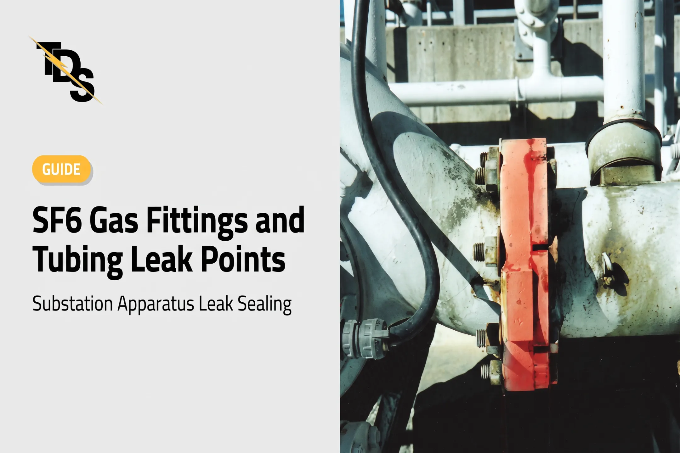 SF6 Gas Fittings and Tubing Leak Points