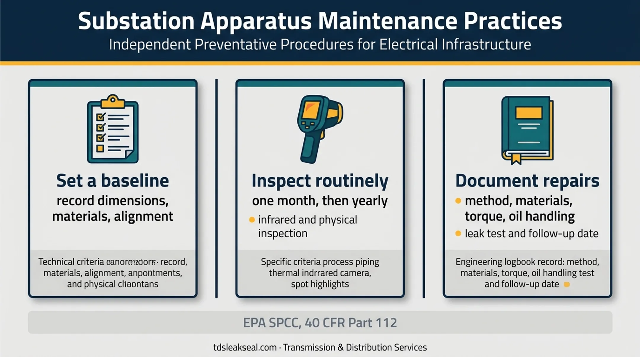 Transformer cooler coupling leak prevention and documentation practices