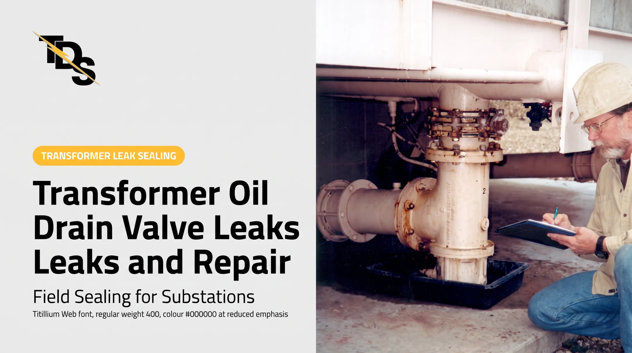 Transformer Oil Drain Valve Leaks and Repair