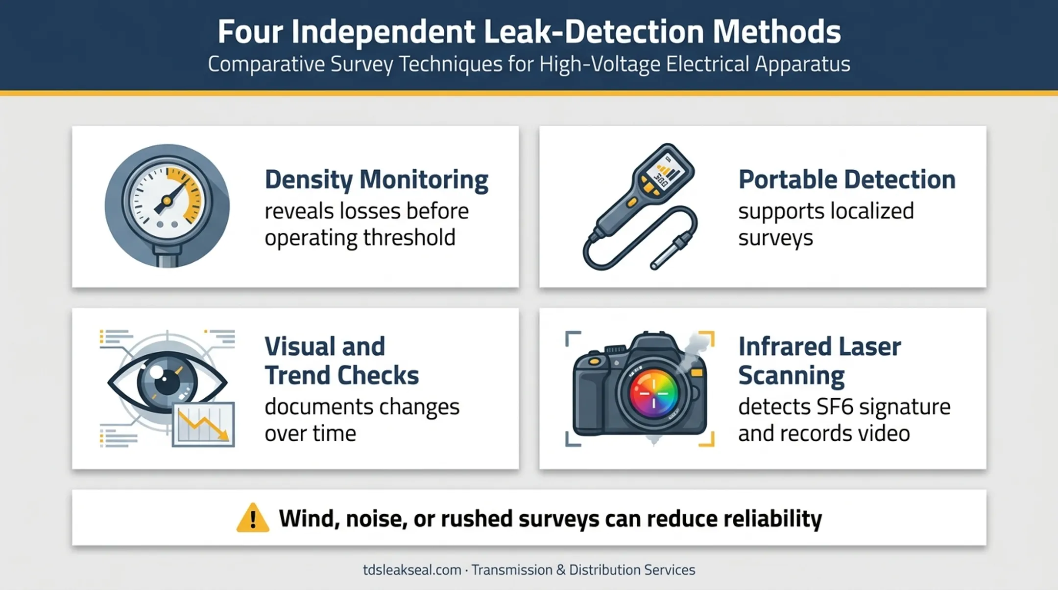SF6 circuit breaker leak detection methods and monitoring techniques