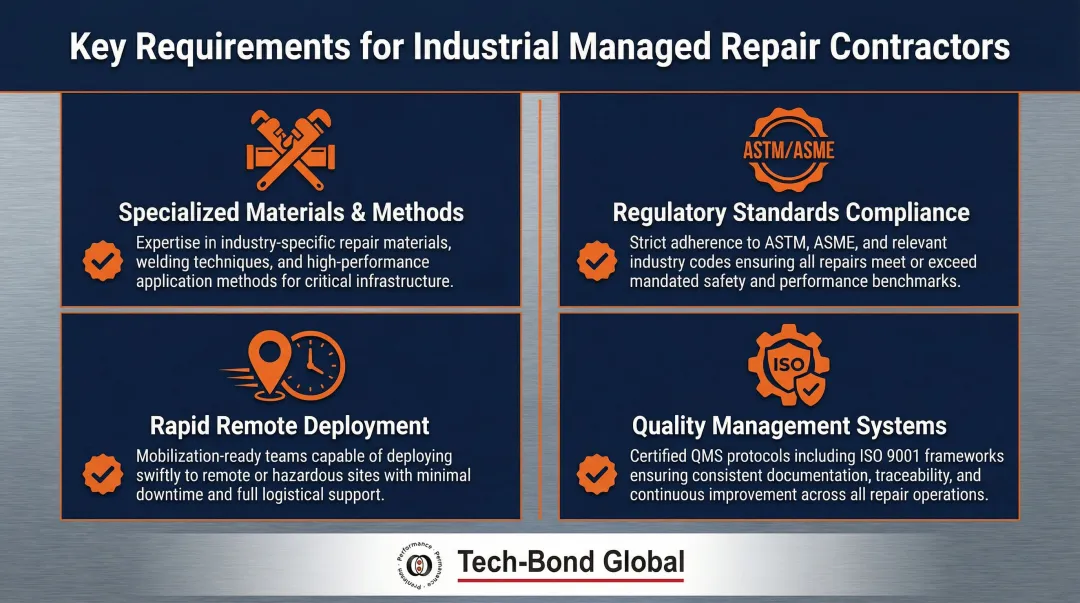 Industrial managed repair network compliance requirements standards and deployment criteria breakdown