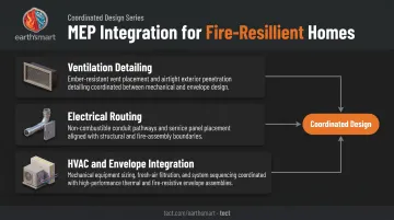 Three MEP coordination failure points in wildfire-resilient home construction
