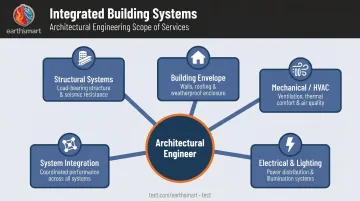 Architectural engineering scope five integrated building systems overview diagram