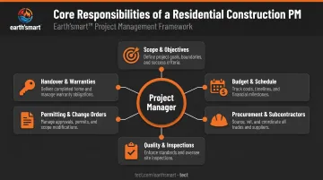 Residential construction project manager six core responsibilities process overview