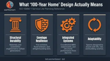 Four pillars of 100-year home design durability adaptability resilience and systems integration