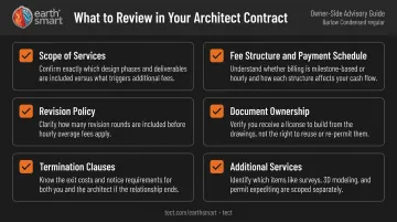 Six key contract sections homeowners must review before signing architect agreement