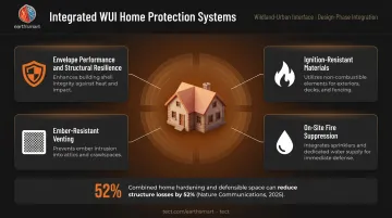 WUI wildfire home hardening integrated systems reducing structure loss by 52 percent