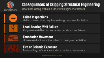 Four consequences of skipping residential structural engineering inspection failures and fire risk