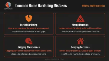 Four common wildfire home hardening mistakes homeowners make and how to avoid them