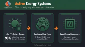 Three active energy systems solar storage geothermal and smart home integration overview